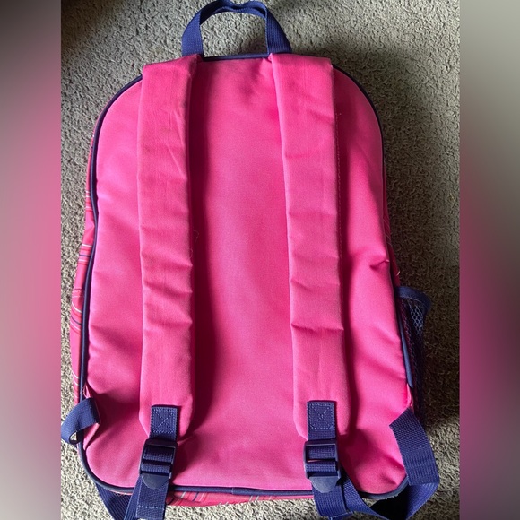 American Girl pink and blue school backpack - Picture 3 of 5